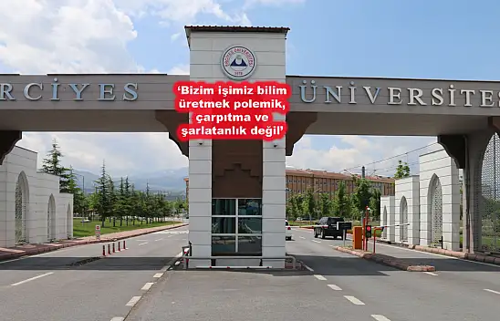 Erciyes Üniversitesinde 'İsrail mesajı' ortalığı karıştırdı!