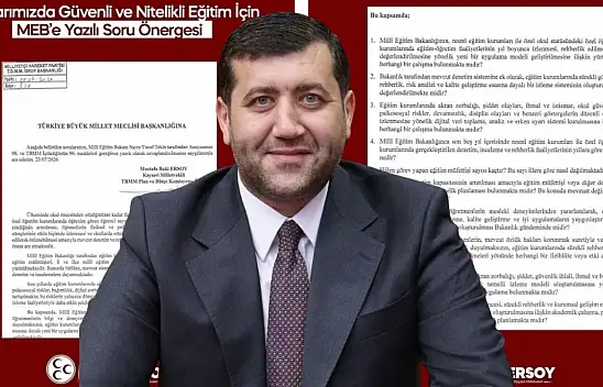 Ersoy, tüm velileri ilgilendiren soruları MEB'e sordu