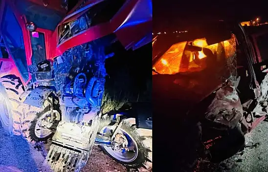 Feci kazada araçlar hurdaya döndü