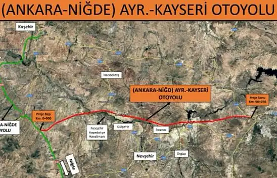Flaş! Otobanın Kayseri'ye nereden bağlanacağı belli oldu