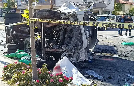 Kayseri'de 1 kişinin öldüğü kazanın görüntüleri ortaya çıktı!