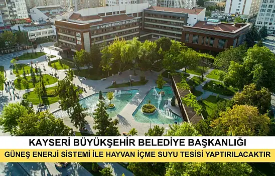 Güneş Enerji Sistemi İle Hayvan İçme Suyu Tesisi Yaptırılacaktır