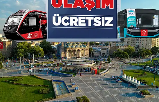 Kayseri'de hafta sonu ulaşım ücretsiz!