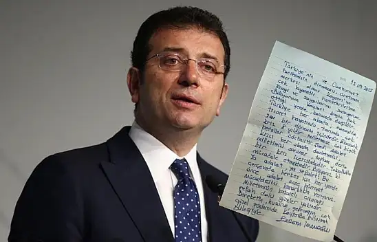 İmamoğlu'ndan Kayseri'ye mektup