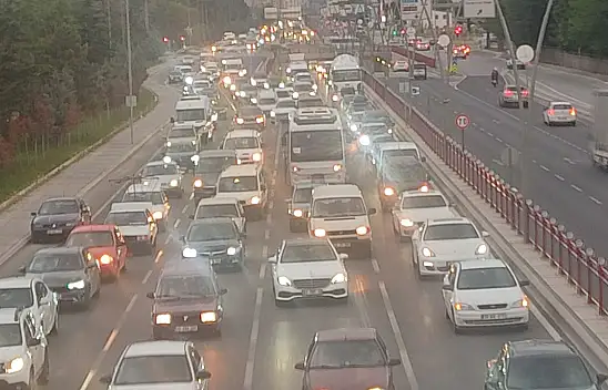 İşte Kayseri'de trafiğin kilitlendiği o anların görüntüleri!