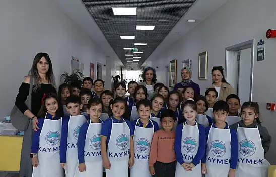 KAYMEK'in minik şefleri mutfakta