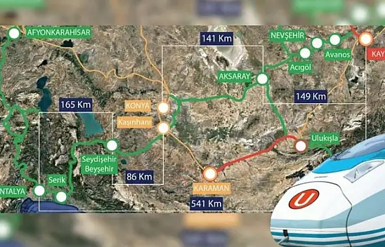 Kayseri-Antalya YHT Projesi'nde son durum! O isim meclise taşıdı