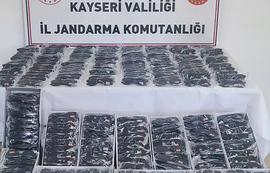 Kayseri'de 3 milyonluk kaçak gözlükler ele geçirildi