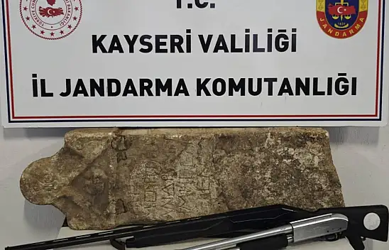 Kayseri'de 'Anadolu Mirası' operasyonu: Roma dönemine ait tarihi eser ele geçirildi