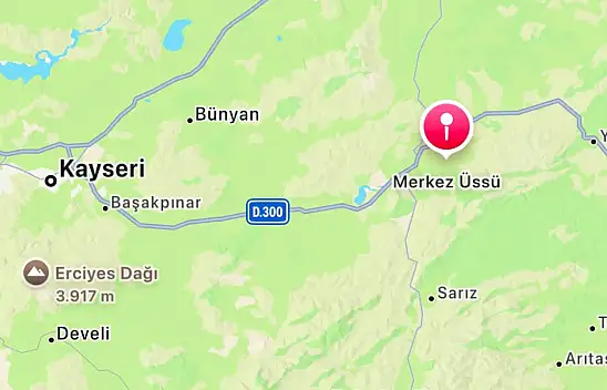 Kayseri'de bir saat arayla iki deprem!