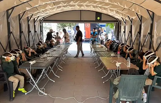 Kayseri'de çocuklar uzayı keşfetti! Bakın ne gördüler?