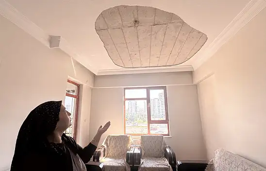 Kayseri'de tavan üzerine düşmüştü! Gözünü kaybetti