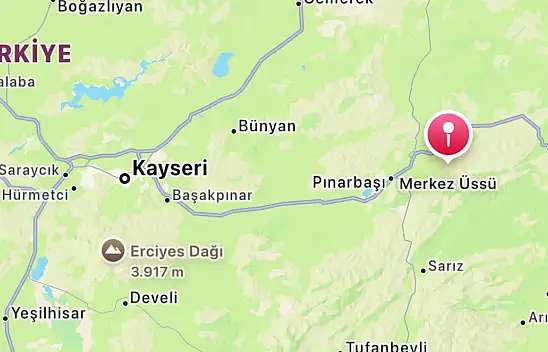 Kayseri'de deprem