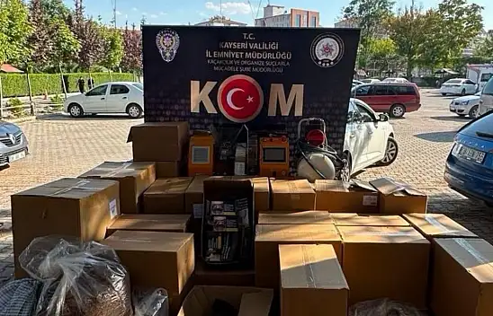 Kayseri'de dev kaçakçılık operasyonu: Kilolarca ele geçirildi