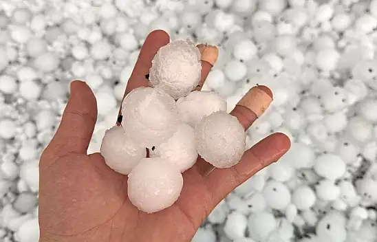 Kayseri'de dolu felaketi!