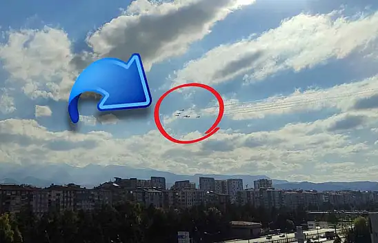 Kayseri'de gökyüzünde dikkat çeken görüntü!
