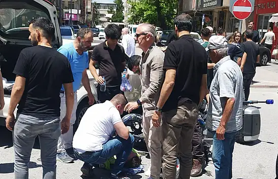 Kayseri'de olayı gören oraya koştu! Polis memuru hastaneye kaldırıldı