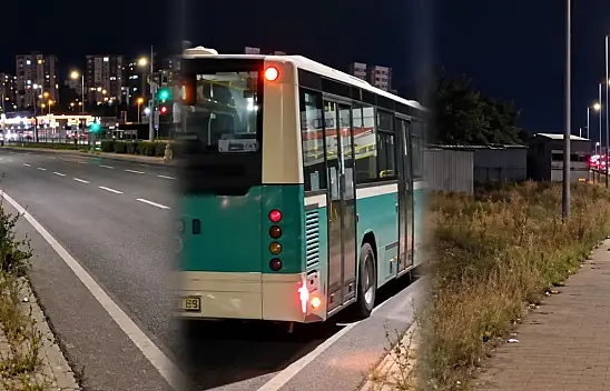 Kayseri'de halk otobüsünü 'taşladılar'