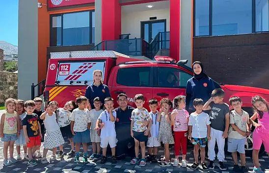Kayseri'de itfaiyeden miniklere hayati bilgiler!