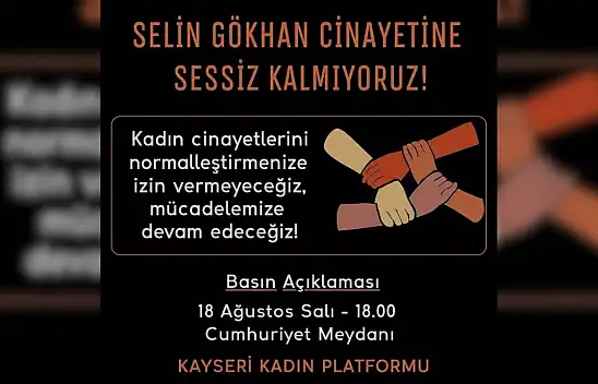 Kayseri'de kadınlar meydana çıkıyor