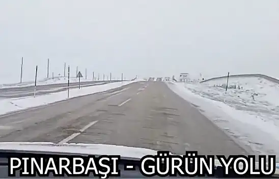 Kayseri'de kar yağışı başladı! İşte zemin ve yol durumu