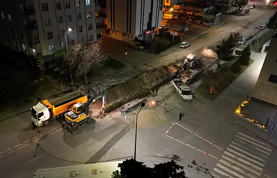 Kayseri'de Kartal Kavşağı için altyapı çalışmaları hızlandı