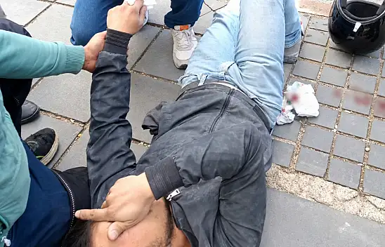 Kayseri'de kaza: Motosikletli genç yaralandı