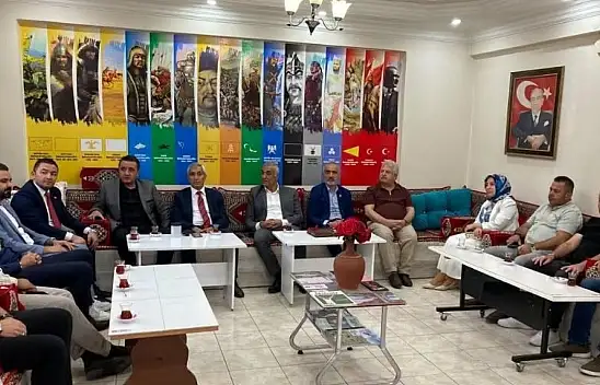 Kayseri'de MHP'li Başkana sürpriz ziyaret! Bakın kimler gitti?