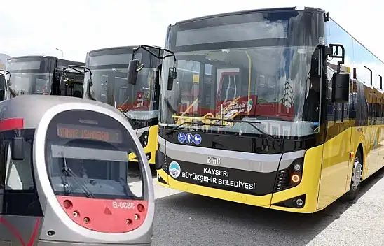 Kayseri'de otobüs ve tramvaylara bayram ayarı! Saatler değişti