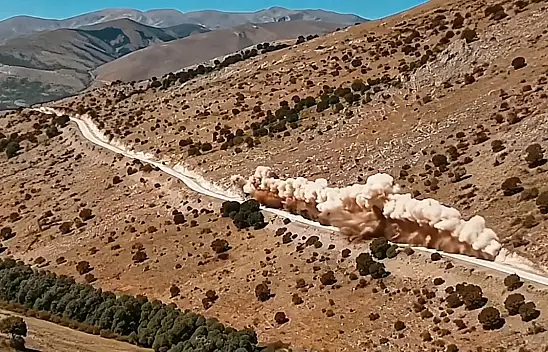 Kayseri'de patlamalı yol çalışması başladı!