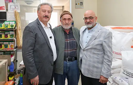 Kayseri'de rekora imza atan esnafı vekil ve Başkan ziyaret etti