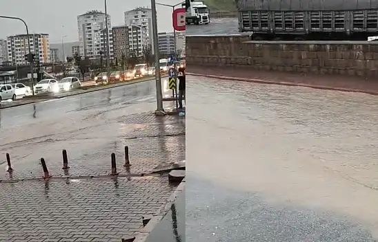 Kayseri'de sağanak hayatı durdurdu