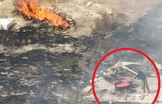 Kayseri'de salça kaynatan teyze ortalığı karıştırdı!