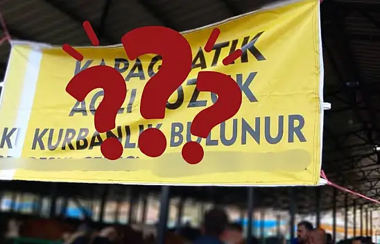 Kayseri'de şaşırtan kurbanlık afişi! Gören bir daha baktı