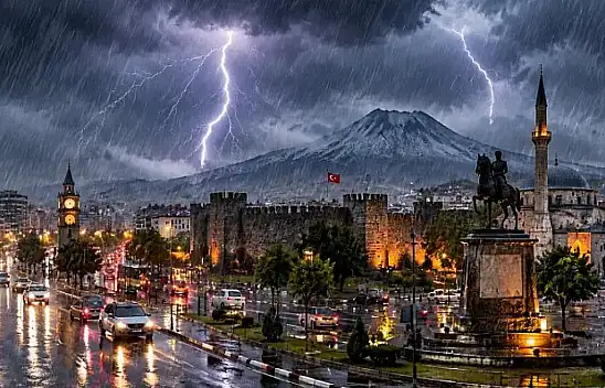 Kayseri'de şemsiyeleri hazırlayın! Yağışlar hangi gün etkili olacak?