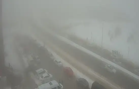 Kayseri'de sis ve kuvvetli rüzgar onları durduramadı! Herkes oraya akın etti