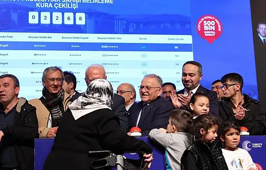 Kayseri'de TOKİ için kuralar çekildi!