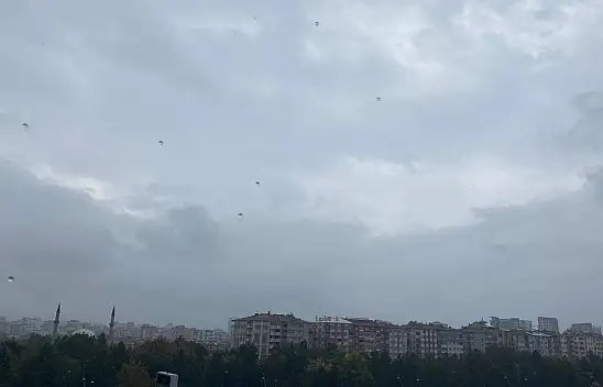 Kayseri'de yağış başladı