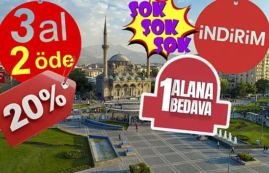 Kayseri'de 'Yüzde 20 indirim, 1 alana 1 bedava, 3 al 2 öde' yazan yandı
