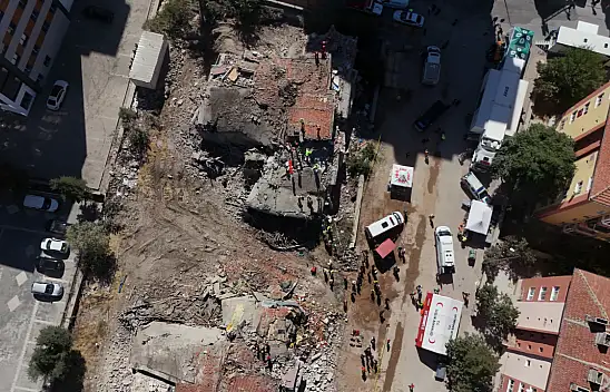 Kayseri'deki deprem tatbikatından çarpıcı görüntüler!