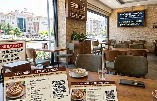 Kayseri'deki kafe ve restoranları ilgilendiren uygulama yarın başlıyor!