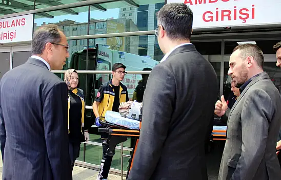 Kayseri Devlet Hastanesi'nde dikkat çeken ziyaret!