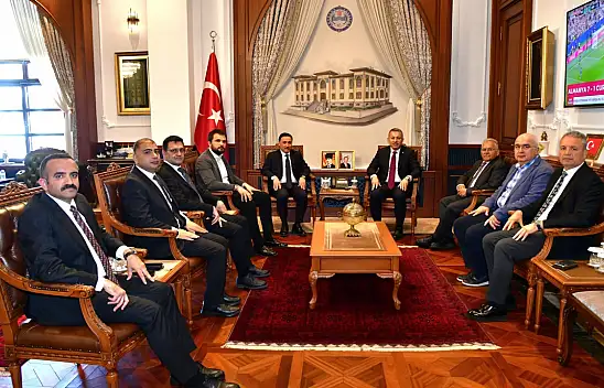 Kayseri heyetinden Kayserili Vali'ye ziyaret!