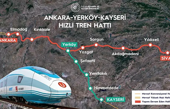Kayseri Hızlı Tren Projesi'nde yeni gelişme!