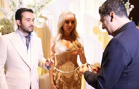 Kayseri iş dünyasının iki ailesi bu mutlu günde buluştu