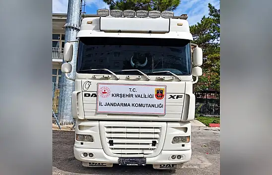 Kayseri-Kırşehir yolunda durdurulan tırda iki ayrı tespit