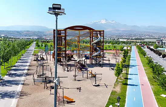 Kayseri'nin park ve bahçeleri artık daha güvenli