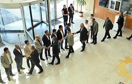 Kayseri OSB'de bayramlaşma sırası