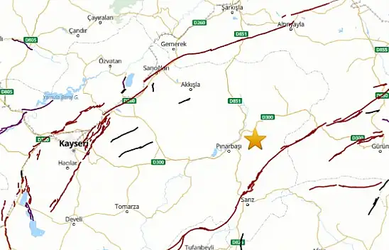 Kayseri Pınarbaşı'nda deprem hareketliliği sürüyor