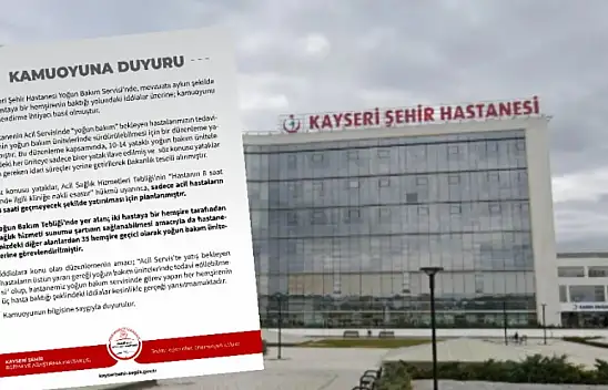 Kayseri Şehir Hastanesi: İddialar kesinlikle gerçeği yansıtmamaktadır